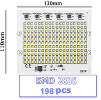 Smart IC SMD LED 90-100w 6000K Світлодіодна збірка + Драйвер