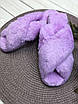 Жіночі капці No 2717 фіолетові хутряні ( р. 36-41), фото 2