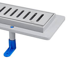 Трап Qtap Dry FA304-900 лінійний із сухим закривом і неіржавкою решіткою 900х73, фото 3