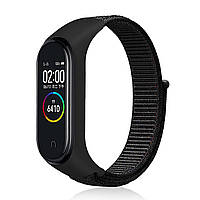 Ремешок нейлоновый MRK для фитнес браслета Xiaomi Mi Band 6/5/4/3 черный (mrk3036)