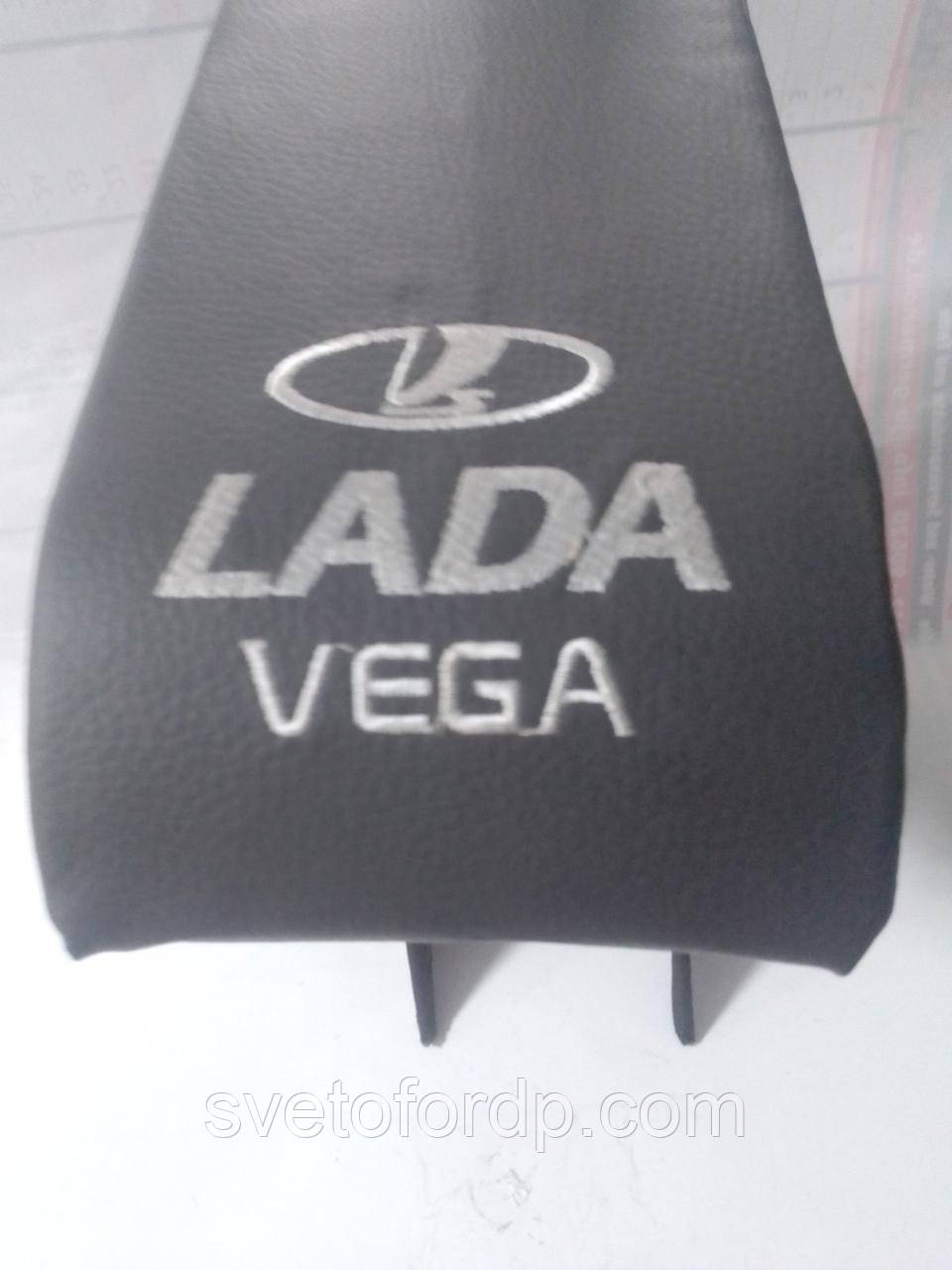 Підлокітник 2110, 2111, 2112 чорний, сірий з вишивкою, фото 1