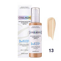 Тональный крем 3в1 с Enough 3in1 Collagen Whitening Moisture Foundation SPF 15 13