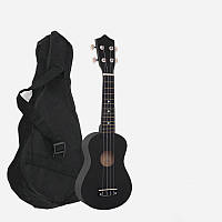 Укулеле сопрано 21" HM100-GB, чорний + чохол, медіатор, додаткова струна (mrk2359)