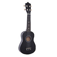 Укулеле сопрано 21" HM100-GB, чорний + медіатор, додаткова струна (mrk2358)