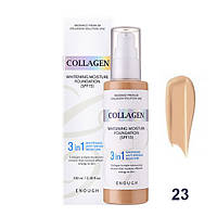 Тональный крем 3в1 с Enough 3in1 Collagen Whitening Moisture Foundation SPF 15 23