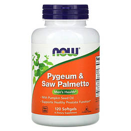 Pygeum & Saw Palmetto Now Foods 120 капсул