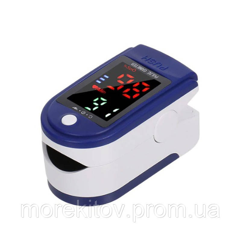 Пульсометр Oximeter BL-230 на палец для измерения кислорода медицинский беспроводной пульсоксиметр Синий - фото 2 - id-p1577876612