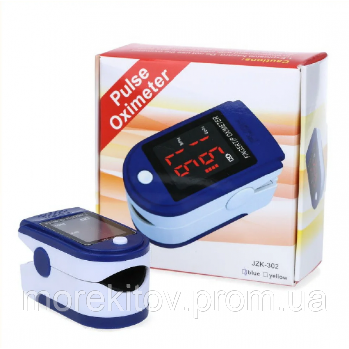 Портативный пульсометр оксиметр на палец Pulse Oximeter JZK-302(mrk7882) - фото 2 - id-p1577876618