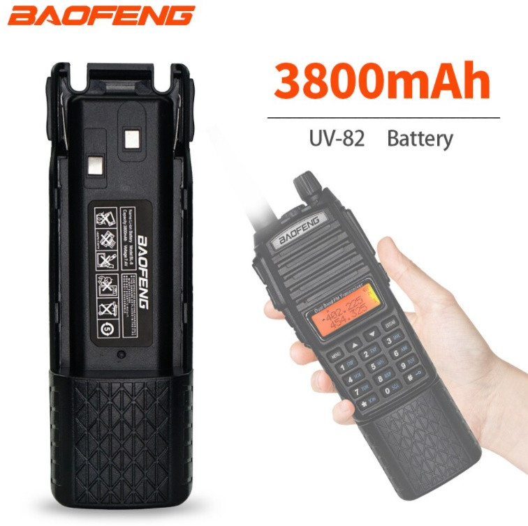 Рація, радіостанція Baofeng UV-82 🔹гарнітура🔹з посиленим акумулятором 3800 мА·год🔹 динамік 1 Вт