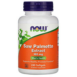 Saw Palmetto Extract 160 мг Now Foods 240 капсул