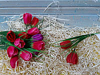 Цветы Тюльпана мини 22см, цвета в ассортименте