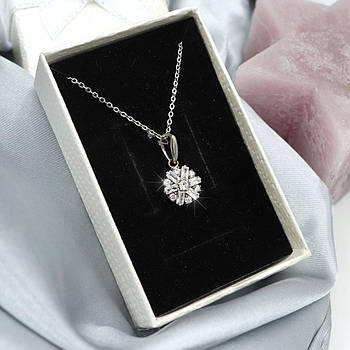 Срібний кулон "Хризантема"