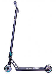 Двоколісний трюковий самокат Maraton Slip Stream з пегами та фігурним хомутом (Black)