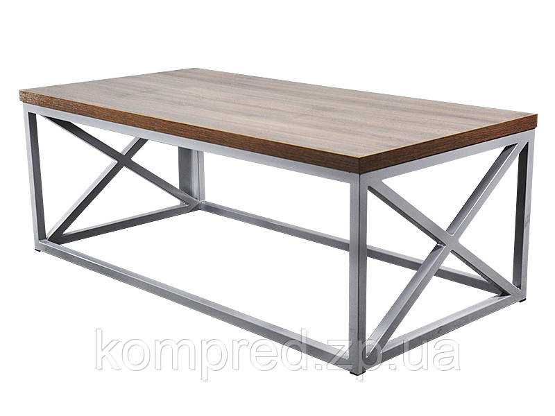 Стіл журнальний 1000*400*450мм сірий /дуб санома Kompred OL345, фото 1