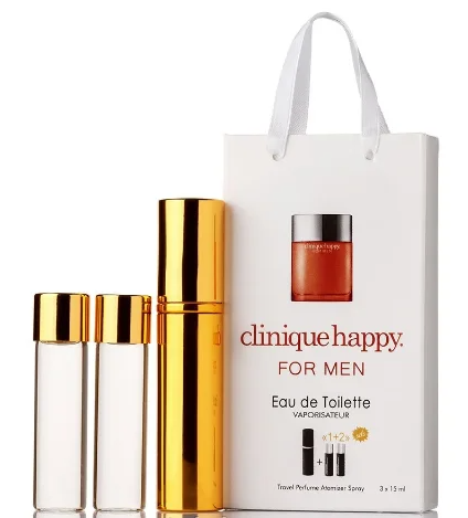 Чоловічий міні парфум Clinique Happy For Men, 3*15 мл