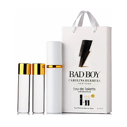 Міні-парфуми з феромонами чоловічий Carolina Herrera Bad Boy 3х15 мл