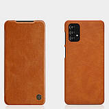 Захисний чохол-книжка Nillkin для Samsung Galaxy A33 5G (Qin leather case) Brown, фото 7