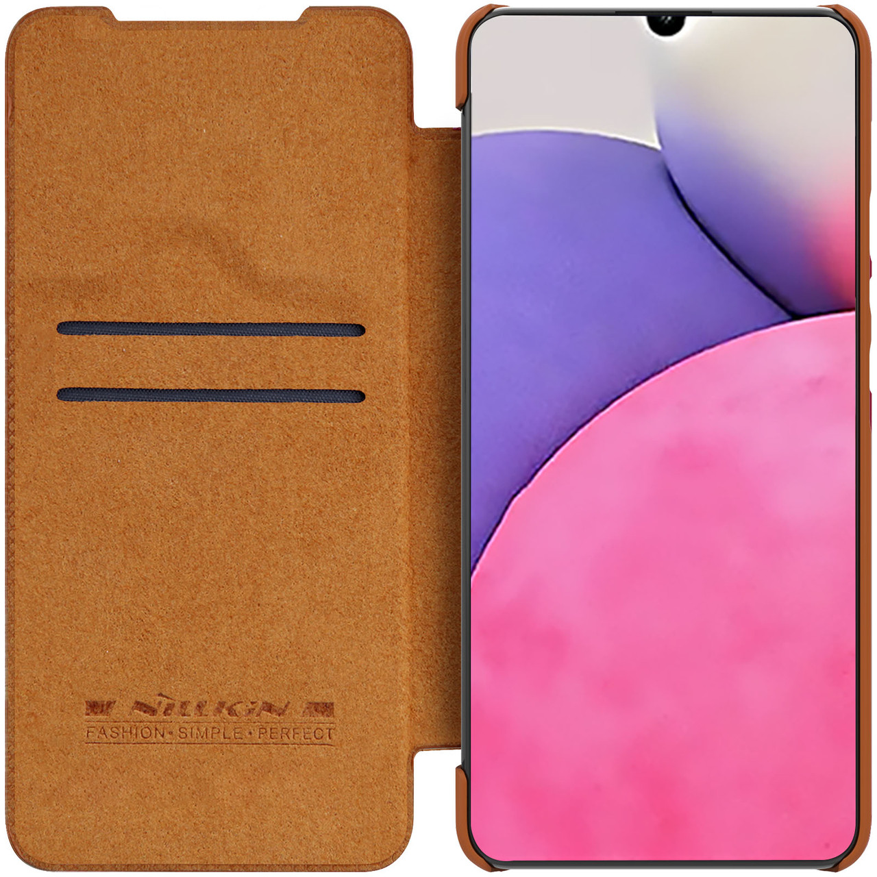 Захисний чохол-книжка Nillkin для Samsung Galaxy A33 5G (Qin leather case) Brown