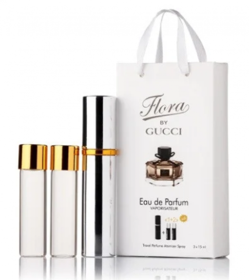 Женский мини парфюм Flora by Gucci, 3*15 мл - фото 1 - id-p1577982444