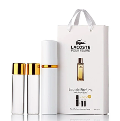 Парфум жіночий Lacoste Pour Femme з феромонами 3х15 мл