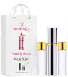 Парфум жіночий Montale Roses Musk з феромонами 3х15 мл