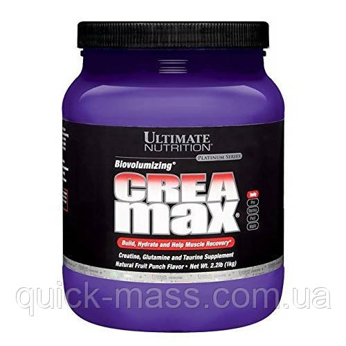 Креатиновий комплекс із глутаміном і таурином Ultimate Nutrition Crea Max 1000 г