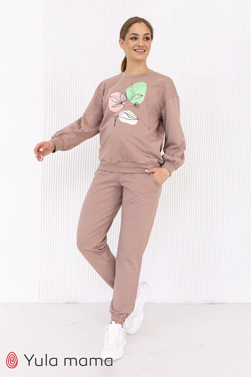 Спортивні штани для вагітних Dido TR-22.051 капучино, фото 1