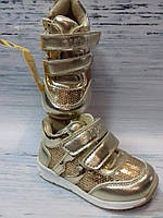 Золоті кросівки для дівчинки Clibee