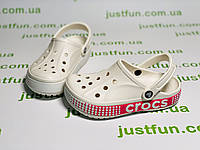 Crocs Bayaband Logo Motion Clog White жіночі крокси