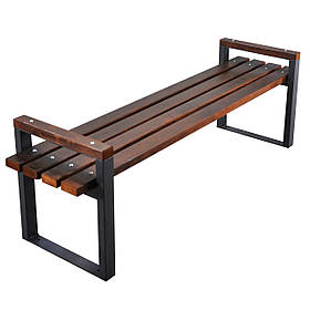 Лавка без спинки металева Модерна 1500*440*650 Kompred OL420/1