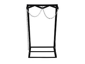 Стійка для двох балонів  600х300х1000 (з ланцюгом) Чорний Kompred OL360