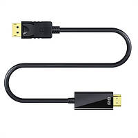 HDMI кабель DM CHB038 1.8M HDMI+DisplayPort Черный