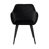 Крісло обіднє Арно 835х520х605 мм чорного кольору для відвідувачів, фото 2