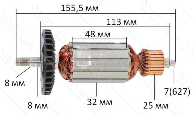 Якір болгарки Sparky 125 8-ка 850 W арт.152389, фото 1