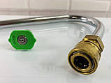 Насадка кутова для мийки високого тиску (+форсунка) з перехідником під будь-яку мийку Karcher/Lavor, фото 4