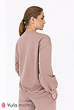 Світшот з накаткою для вагітних та годування Jenny SW-22.011 капучино, фото 5