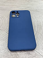 Чохол на IPhone 12 Pro Max Silicone Case синій