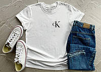 Мужская футболка CK СК белая