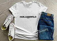 Мужская футболка Karl Lagerfeld Карл Лагерфельд белая