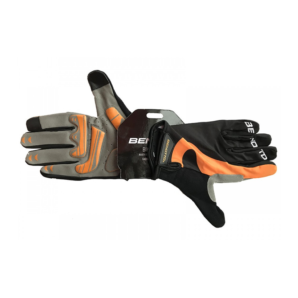 Рукавички велосипедні Benotto CG -7863 (Orange) закриті M, L та XL