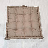 Подушка для сидіння на підлозі квадратна з втяжки, фото 2