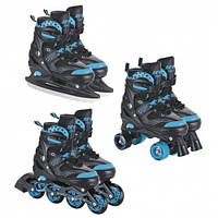 Набір 3в1 (ролики та ковзани) ENERO LEMON 1009940