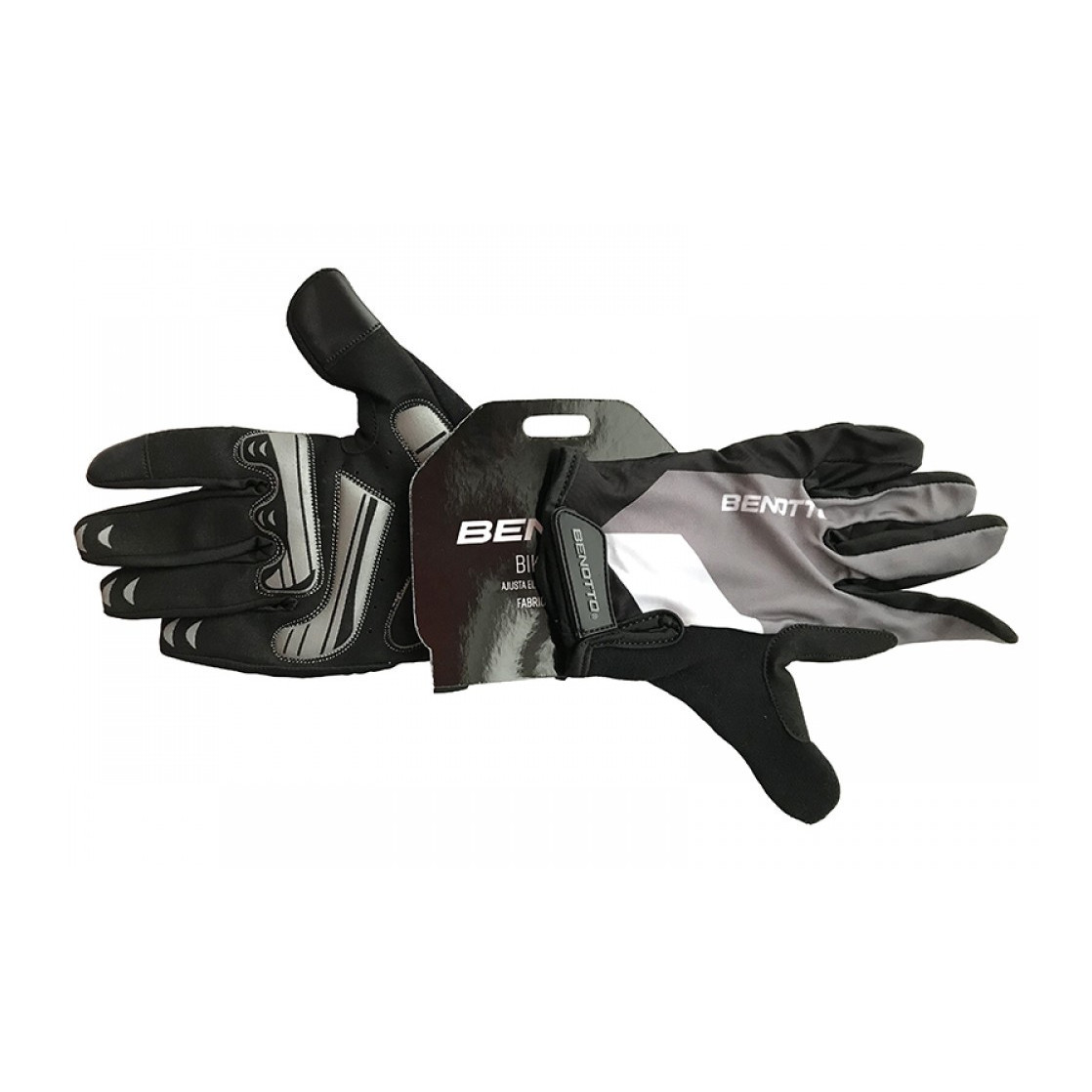 Рукавички велосипедні Benotto CG-78611 (Grey) закриті сірі XS, S та М