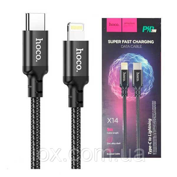 Зарядний кабель Hoco X14  Super Fast Speed Type-C - Lightning, 1m