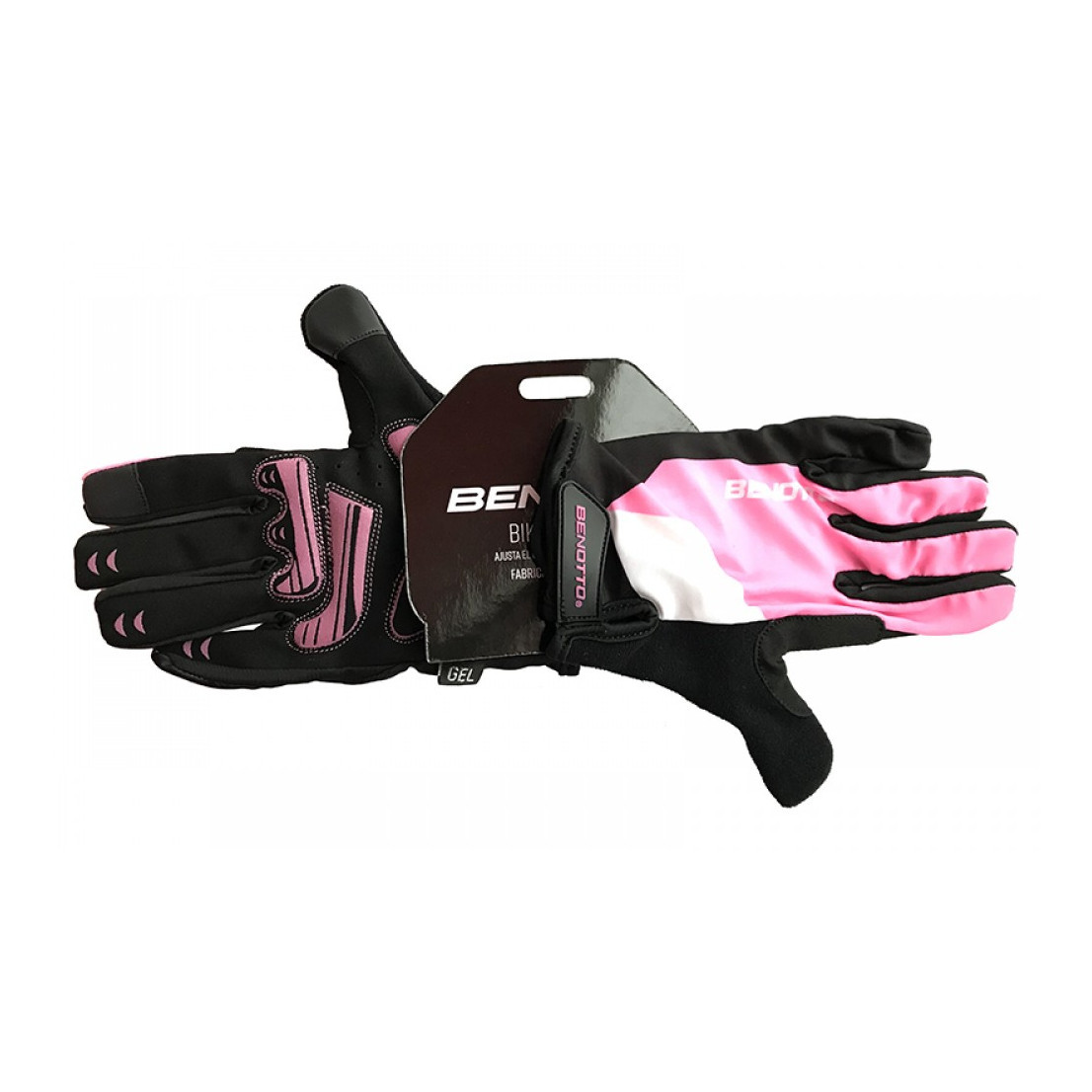 Рукавички велосипедні Benotto CG-78611 (Pink) закриті жіночі рожеві XS, S та М