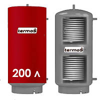 Теплоаккумулятор из нержавейки TERMO-S TA-200L c двумя теплообменниками