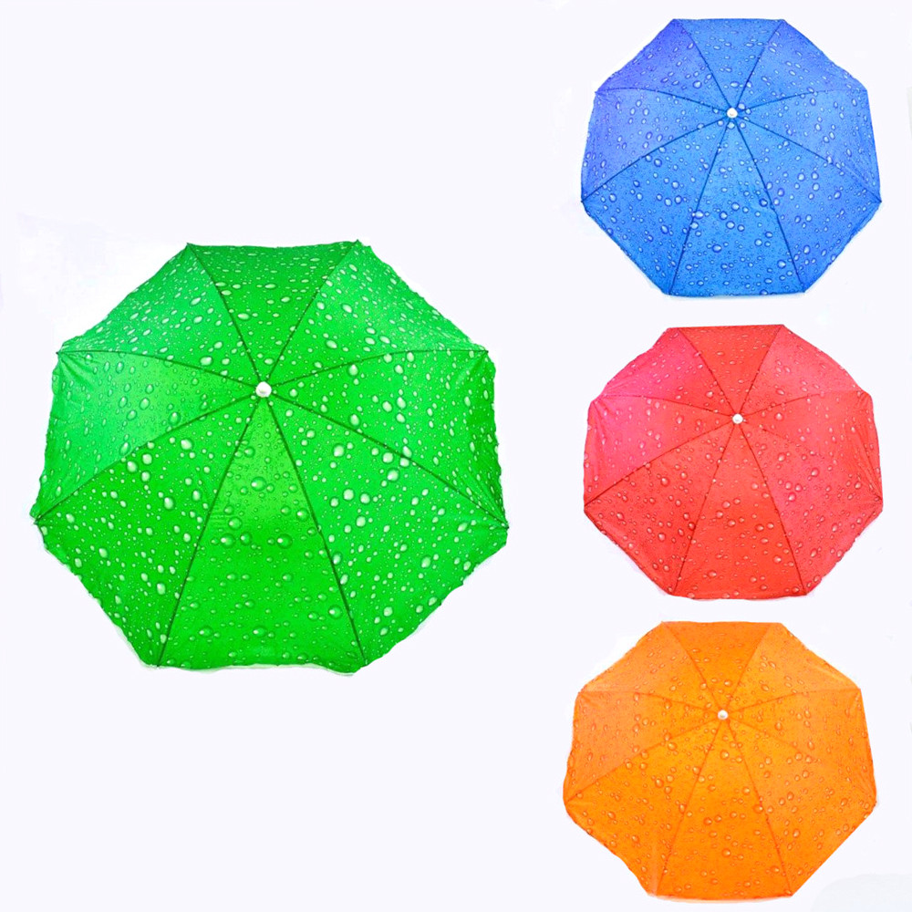 Парасолька від сонця, пляжна парасолька (d=150см, довжина 180см) 4 види на вибір С 36390