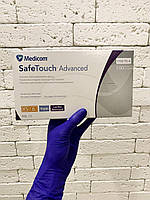 Нітрилові рукавички Medicom, SafeTouch Advanced, розмір ХS, фіолетові 3,6 гр, 100 шт