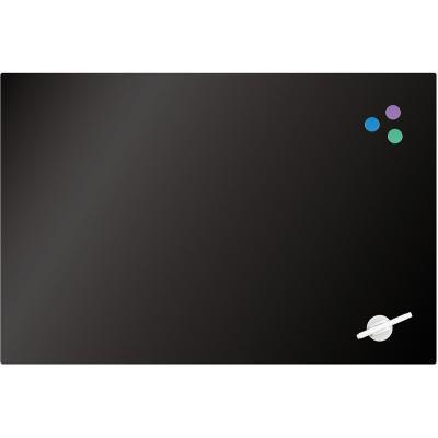 Офісна дошка Axent скляна магнітно-маркерна 60х90 см, чорна (9615-01-А), фото 1