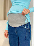 Джинси для вагітних WOW MOM FIT Утеплені Сині S-M (1_5014), фото 8